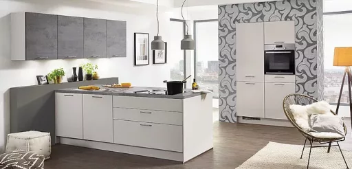 Modern Kitchens Cabinets and Remodeling SATIN GREY SUPERMATT TOUCH