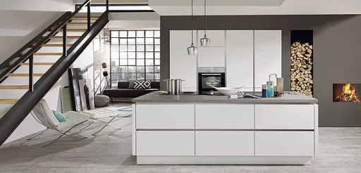 Modern Kitchens Cabinets and Remodeling PREMİUM HONED WHİTE SENSO