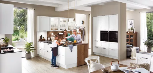 Cottage Style Kitchens HONED WHITE NORDIC