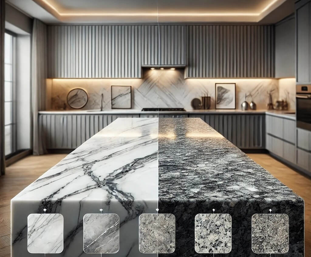 marble vs granite vs quartz price